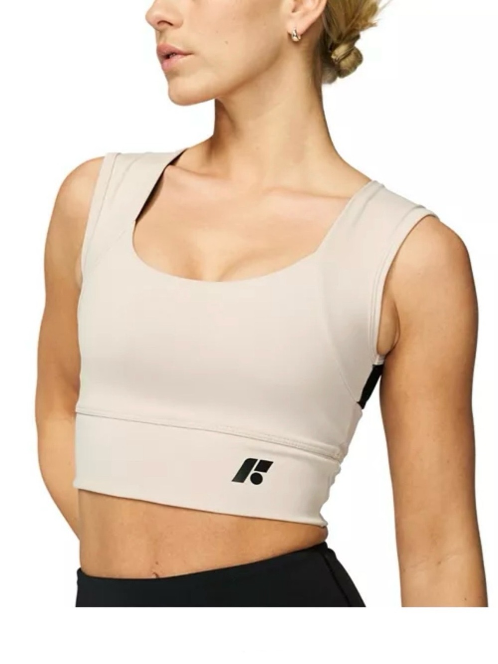 Forme Power Bra -Ecru (Tan/Beige) - Posture Back Support Training Athletic Top
